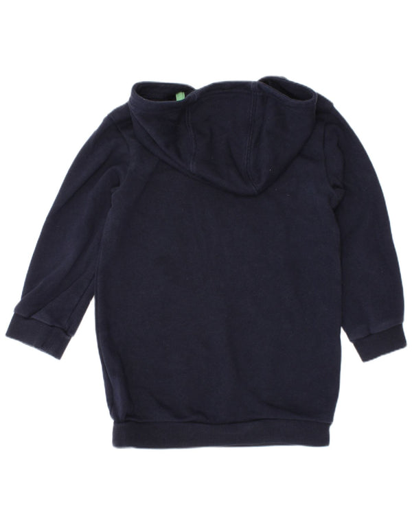 Adidas Baby Girls Graphic Hoodie Jumper 18-24 μηνών Navy Blue Cotton