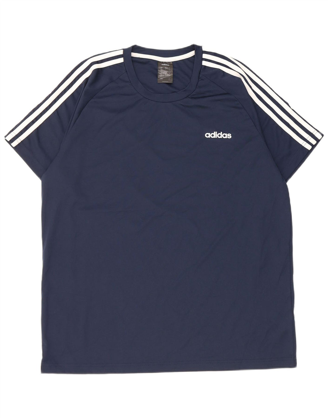 T-shirt Adidas Climalite da uomo Top XL in poliestere blu navy