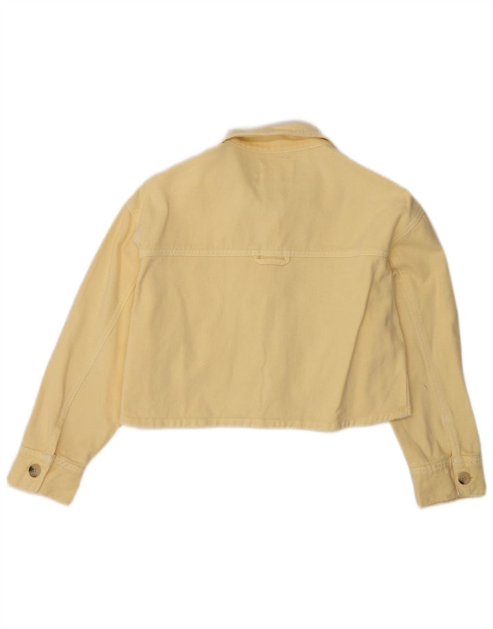 Zara Girls Crop Bomber Jacket 9-10 år Gul