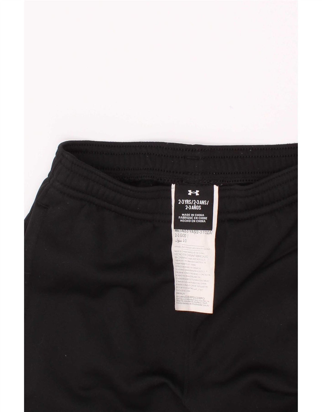 Under Armour Boys Tracksuit Trousers Joggers 2-3 Years Black Check
