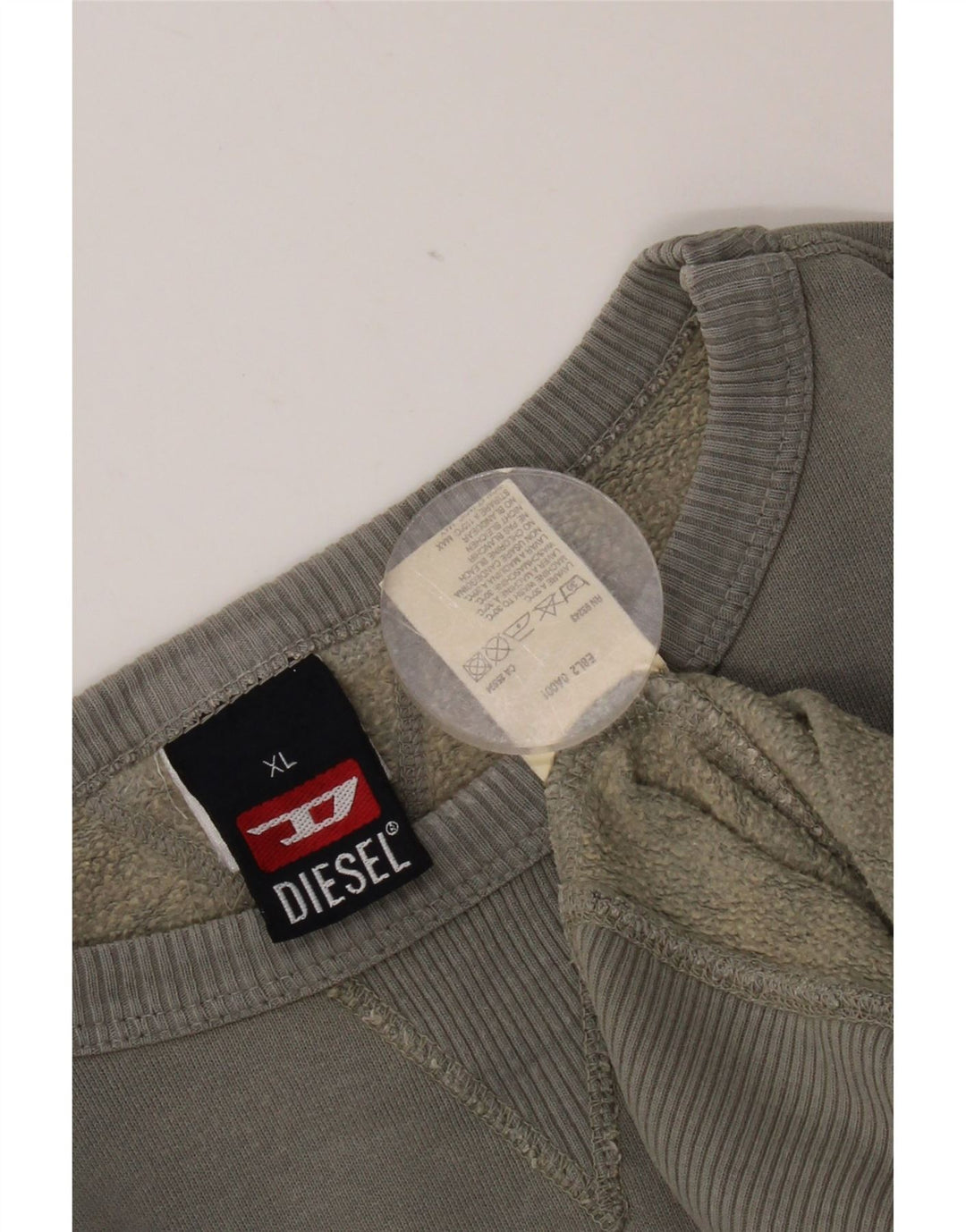Felpa grafica da uomo Diesel Maglione XL Grigio
