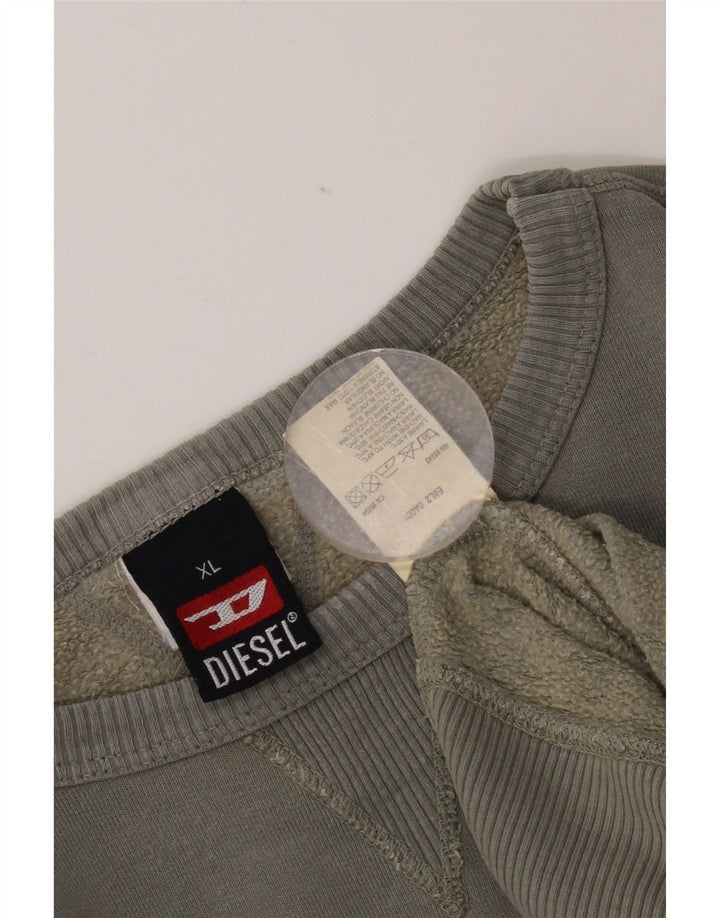 Felpa grafica da uomo Diesel Maglione XL Grigio