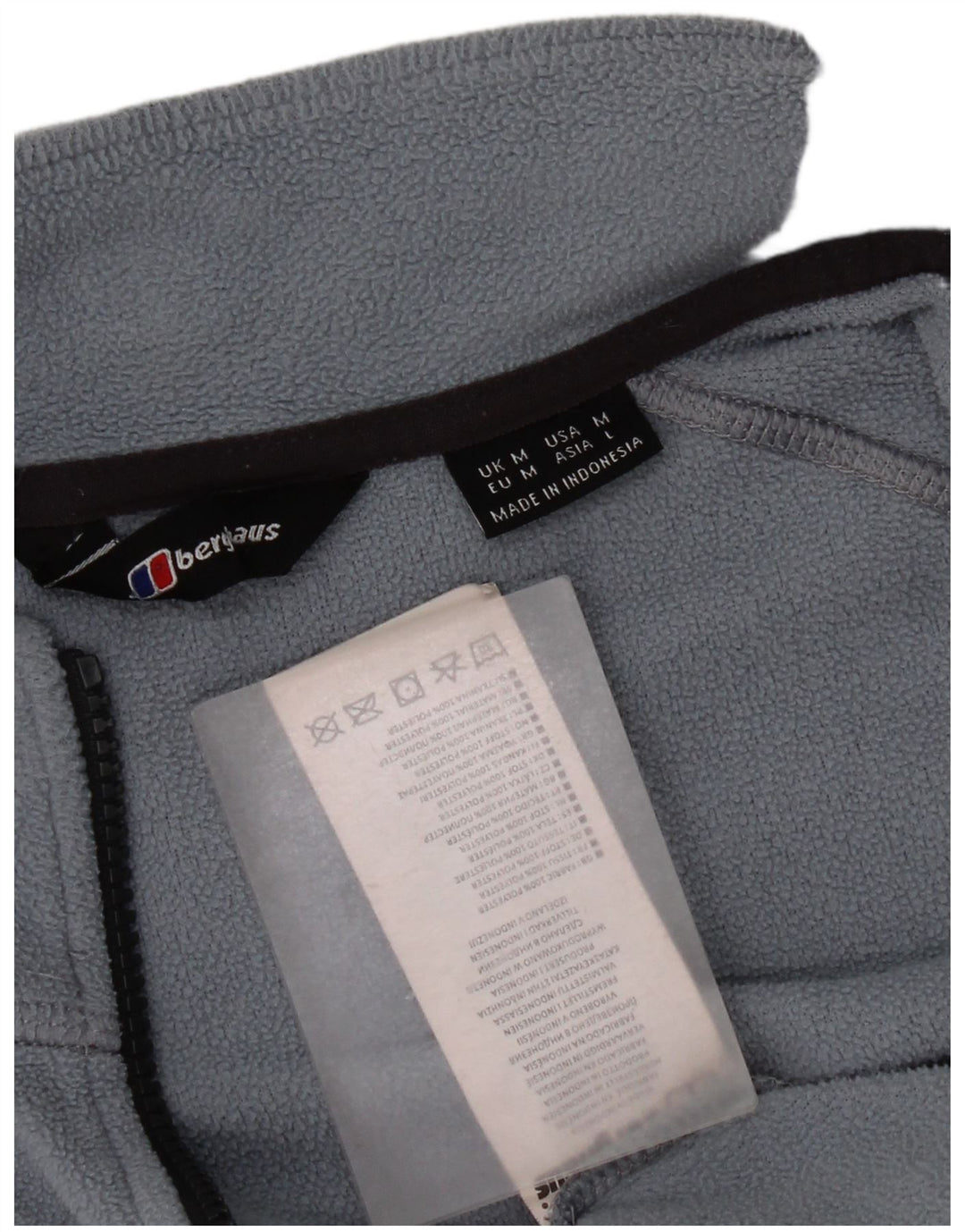 Berghaus Womens Fleece Jacket UK 14 Medium Blue Polyester