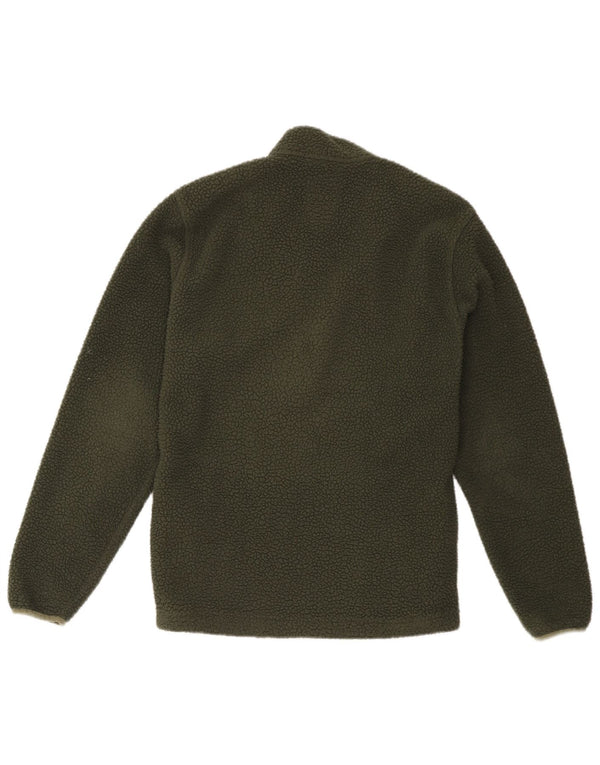 Timberland Maglione in pile da uomo con zip e collo piccolo poliestere verde