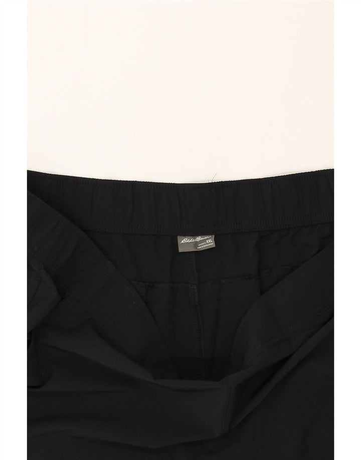 EDDIE BAUER Womens Slim Casual Trousers 2XL W40 L28 Black Polyester Vintage Eddie Bauer and Second-Hand Eddie Bauer from Messina Hembry 