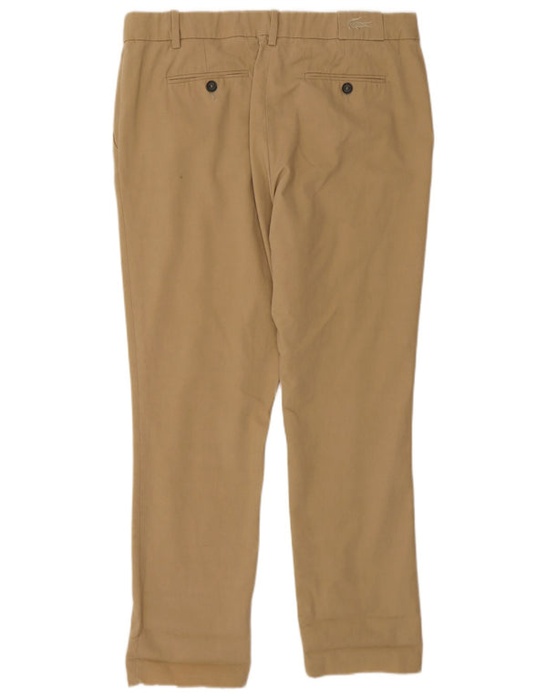 Lacoste lige chinobukser til kvinder str. 40 Medium W30 L28 Beige bomuld