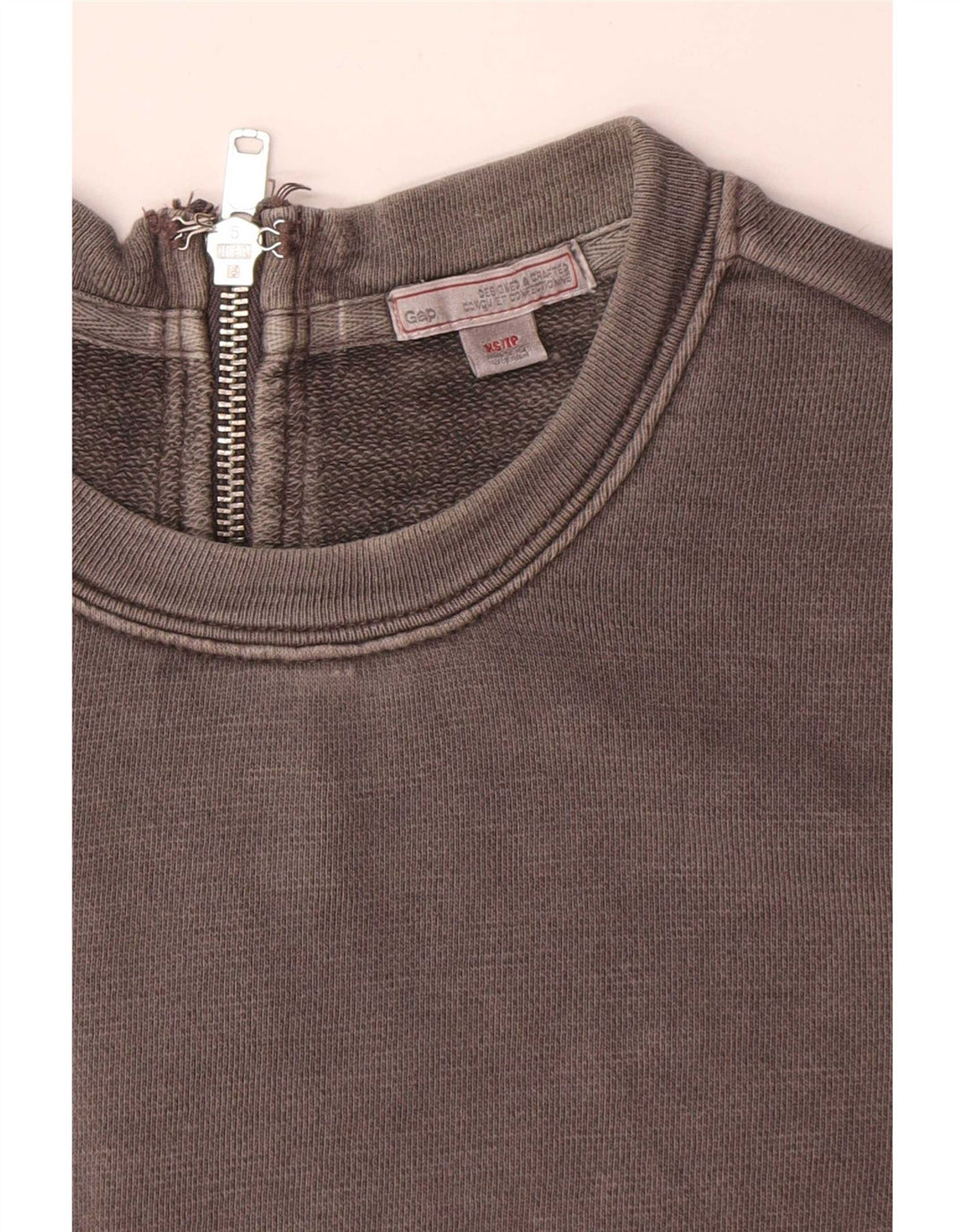 Gap Womens Long Sleeve Basic Dress UK 6 XS Grey Cotton