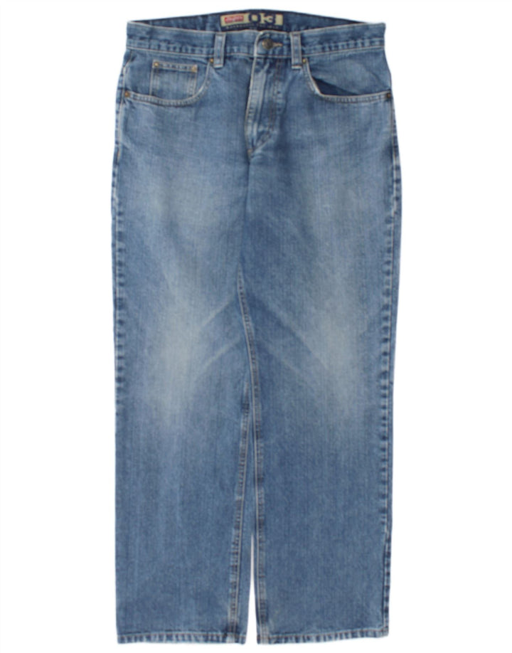 Jinglers Mens Straight Jeans W34 L30 Blue Cotton