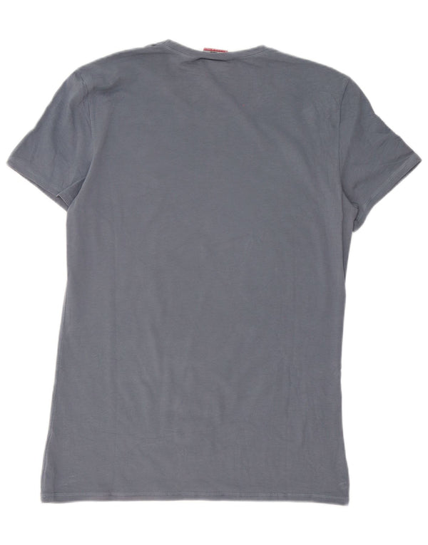 Fila T-Shirt Homme Haut Large Bleu Coton