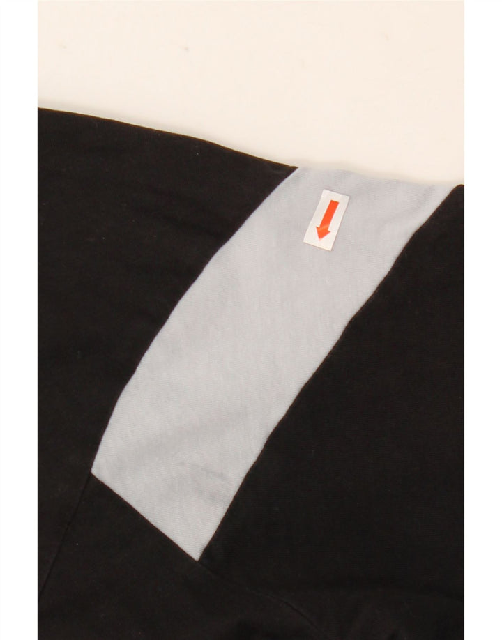 Puma Mens T-Shirt Top Large Black Colourblock Cotton