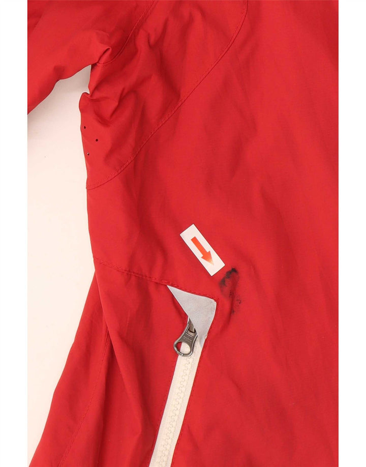 Jaqueta de chuva feminina Slam UK 14 nylon vermelho médio