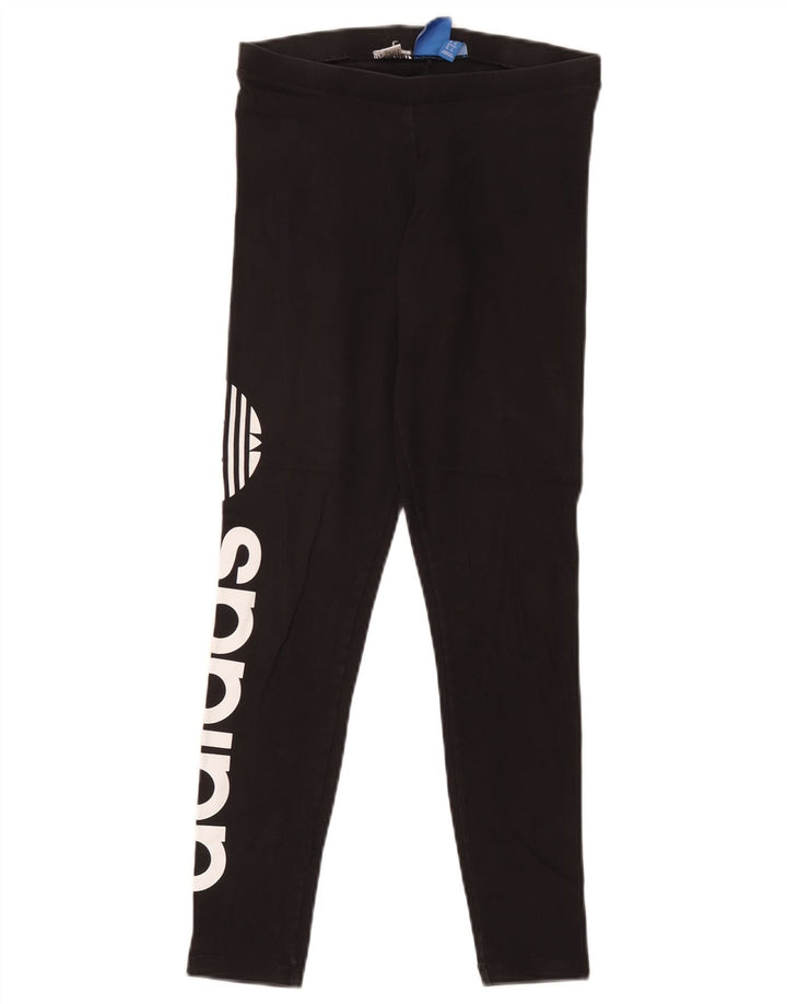 Adidas Womens Graphic Leggings UK 10 Small Black