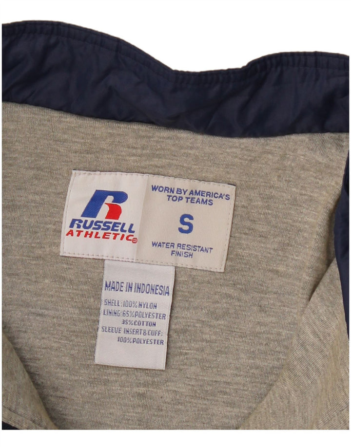 RUSSELL ATHLETIC Veste Anorak Homme UK 36 Petit Bleu Marine Colorblock