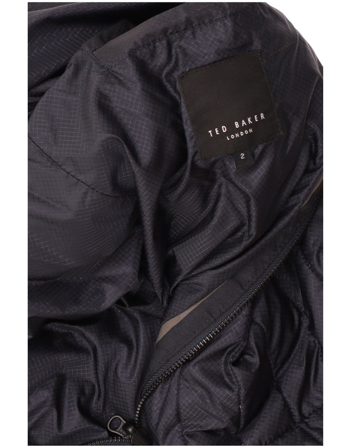 Ted Baker Womens Oversized Padded Jacket Size 2 Small Navy Blue