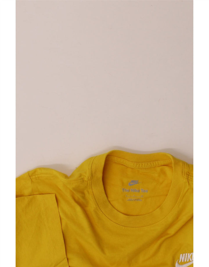 NIKE Mens T-Shirt Top Small Yellow Vintage Nike and Second-Hand Nike from Messina Hembry 
