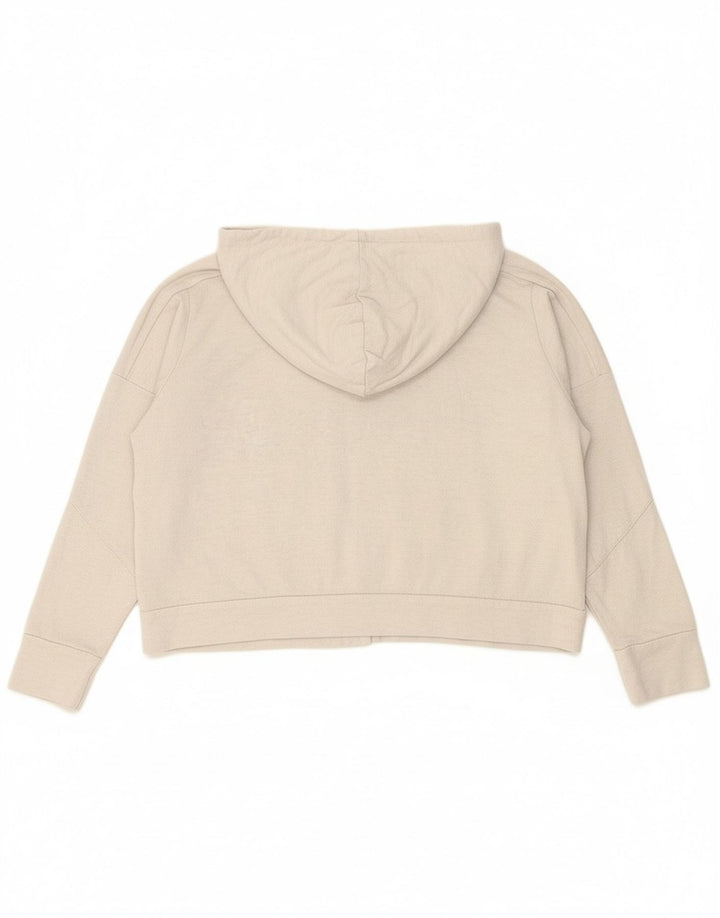 PUMA feminino gráfico oversized moletom com capuz UK 18 XL cinza algodão