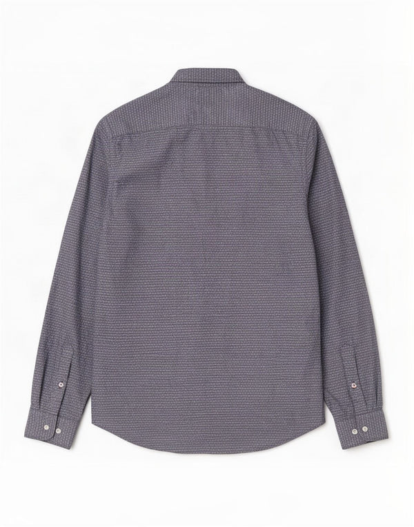Tommy Hilfiger Mens Regular Fit Shirt Large Blue Spotted Cotton