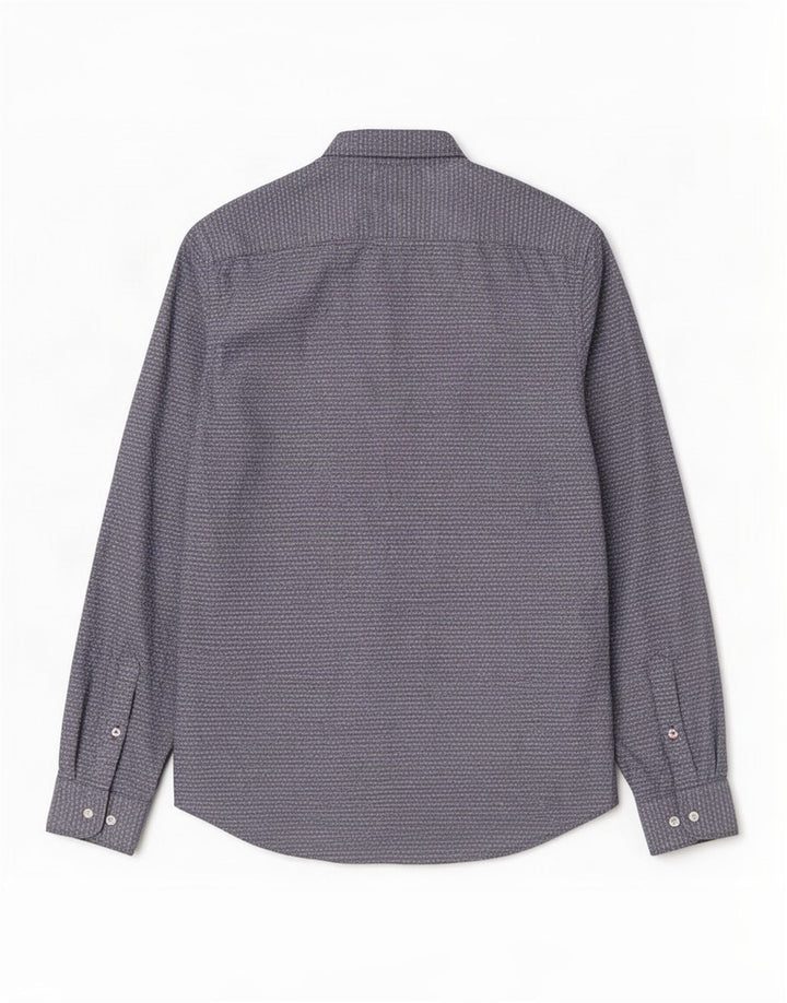 Tommy Hilfiger Mens Regular Fit Shirt Large Blue Spotted Cotton