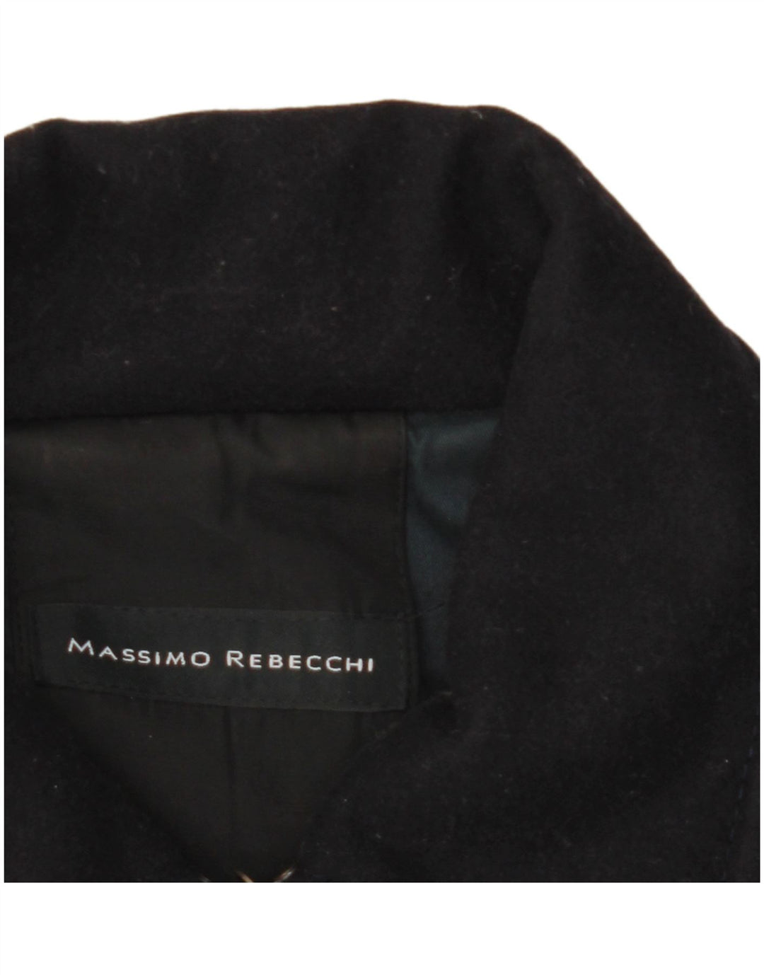 Massimo Rebecchi Womens Pea Coat IT 44 Medium Navy Blue Wool