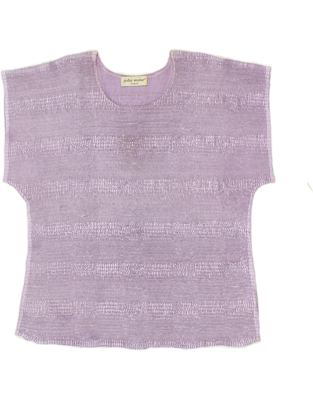 VINTAGE Womens Blouse Top UK 14 Medium Purple Polyester Vintage Vintage and Second-Hand Vintage from Messina Hembry 