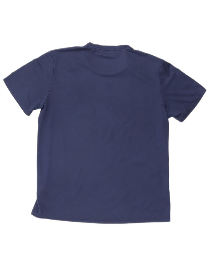 Adidas Mens Climacool T-Shirt Top Medium Navy Blue Camouflage Polyester