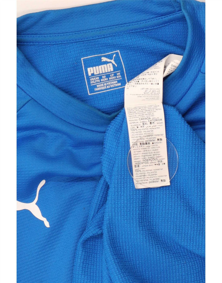 Puma Hombre Top Manga Larga 2XL Poliéster Azul
