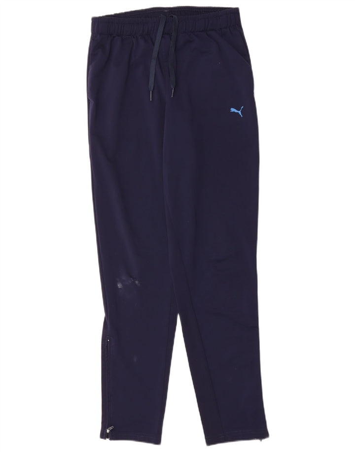 Puma Boys Tracksuit Trousers 13-14 Years  Navy Blue Polyester