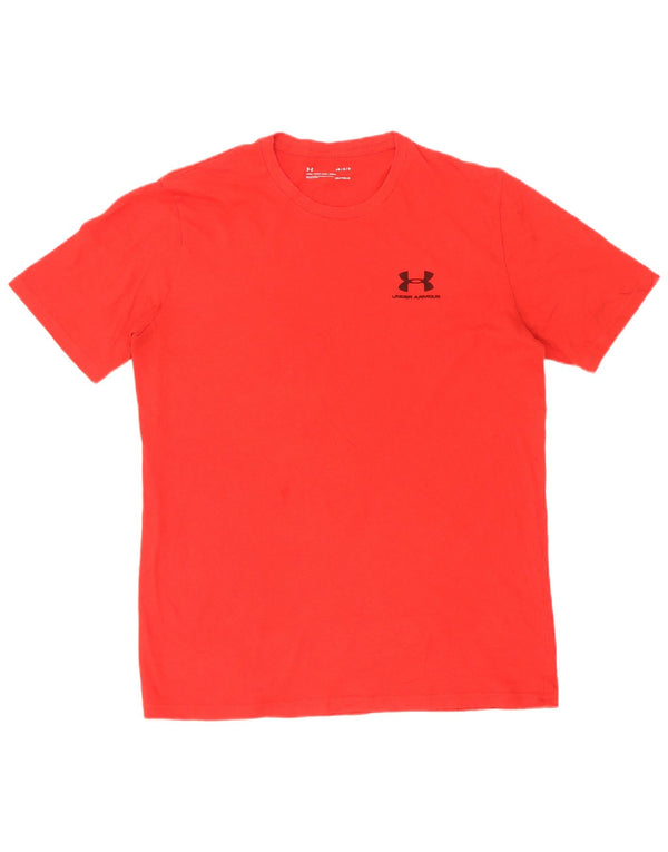 Under Armour Mens Heat Gear T-Shirt Top Large Red