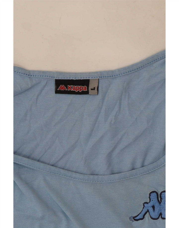 Kappa Hombre Camiseta Sin Mangas Con Gráfico Large Azul Colorblock