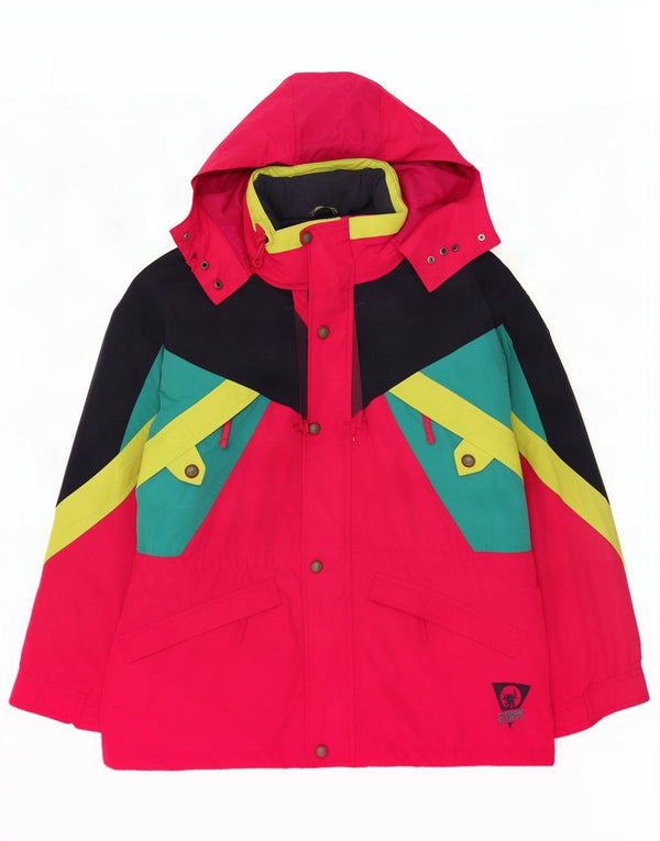 Ciesse Piumini Chaqueta impermeable de ajuste relajado para hombre IT 50 Medium Pink Colourblock