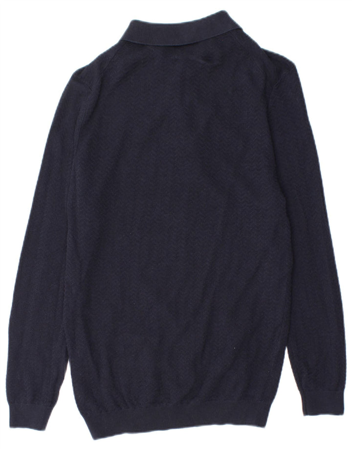 Maglione Zara da uomo con collo alto, blu navy medio