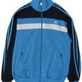 Adidas Træningsdragt til mænd Topjakke UK 36/38 Lille blå Colourblock Polyester