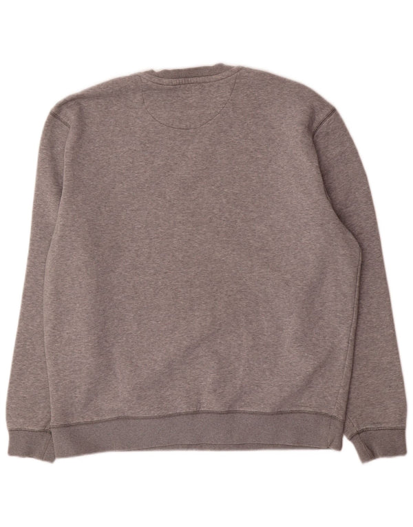 Jack Wills Herren Grafik Sweatshirt Pullover XL Grau Baumwolle