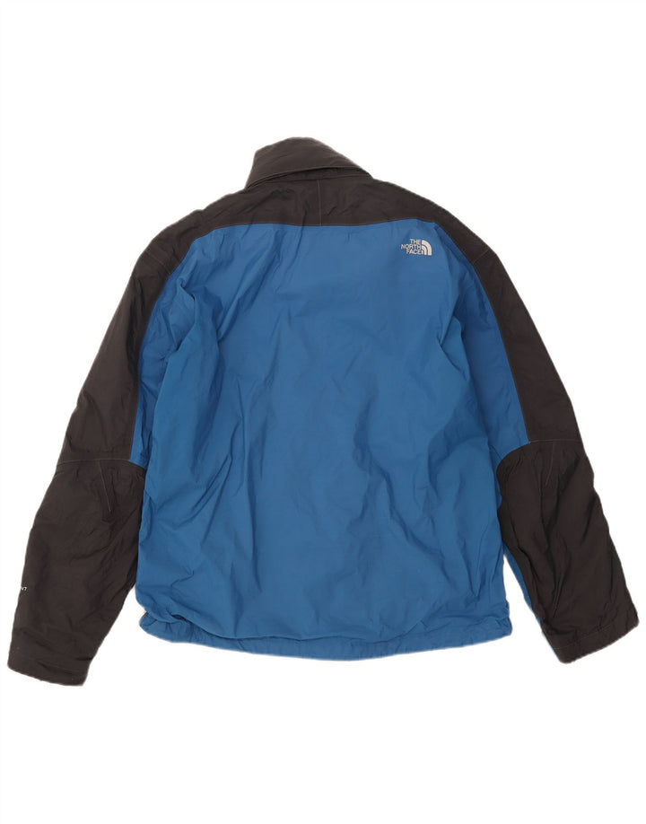 The North Face Mens Rain Jacket UK 38 Medium Blue Colourblock