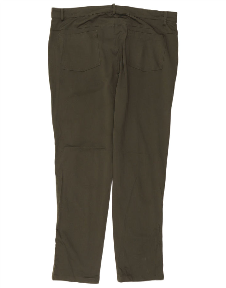 Mountain Warehouse Womens Slim Chino Trousers W38 L30 Green Polyester