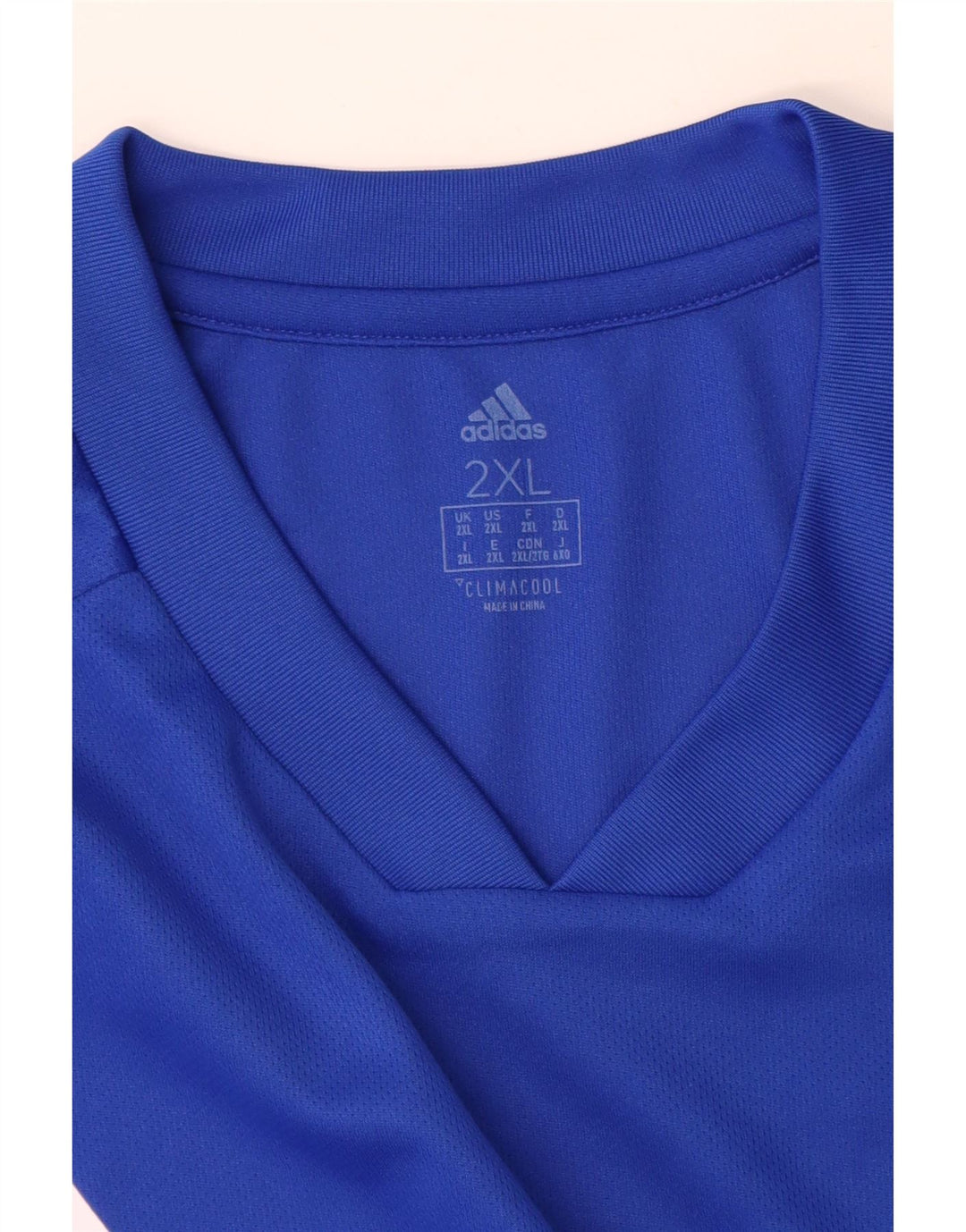 Adidas Mens Climacool T-Shirt Top 2XL Blue Colourblock