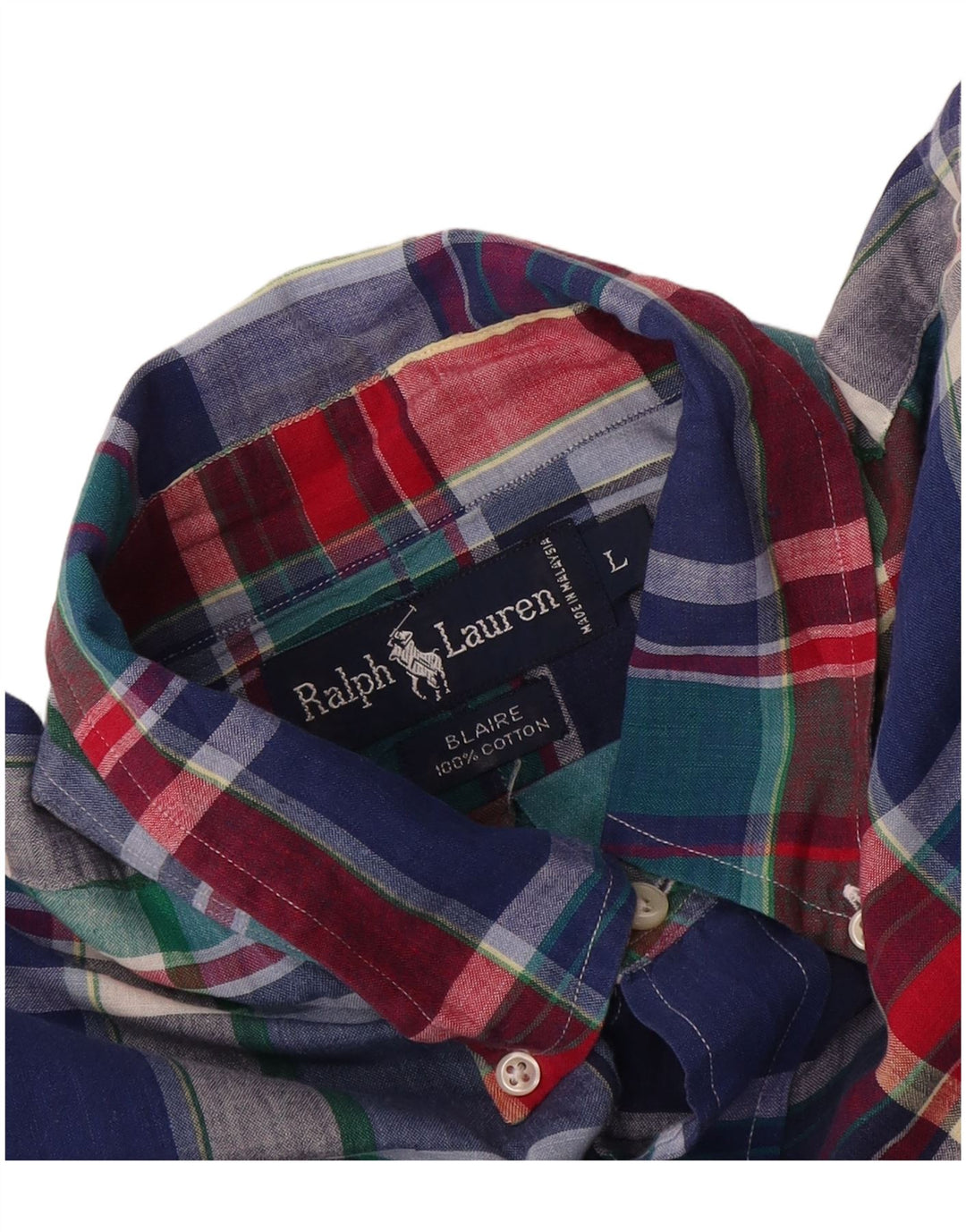 Ralph Lauren Mens Blaire Short Sleeve Shirt Large Multicoloured Check