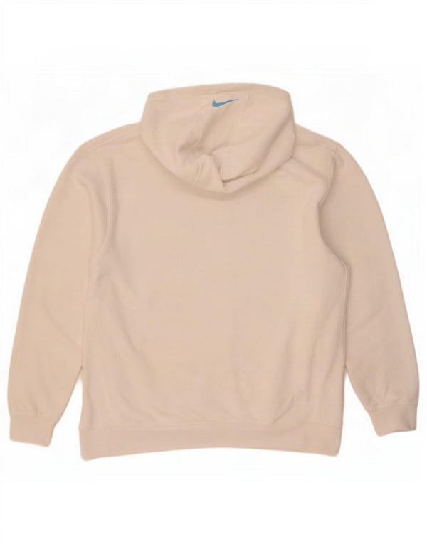 Nike masculino gráfico solto ajuste moletom com capuz 2XL algodão branco