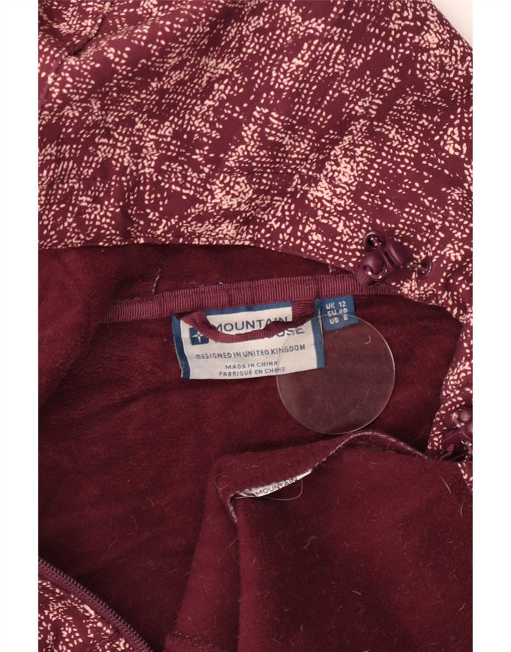 Mountain Warehouse Veste coupe-vent pour femme UK 12 Medium Bordeaux moucheté