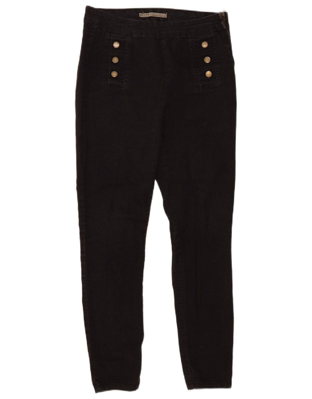 Jeans Jeggings Donna Zara Grandi W30 L29 Cotone Nero