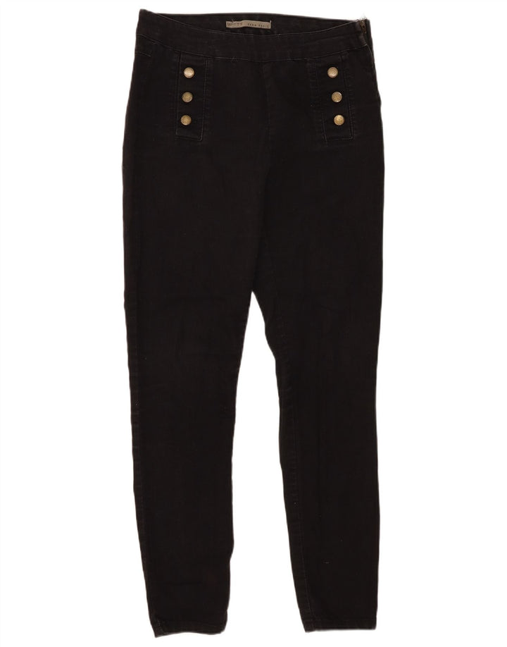 Jeans Jeggings Donna Zara Grandi W30 L29 Cotone Nero