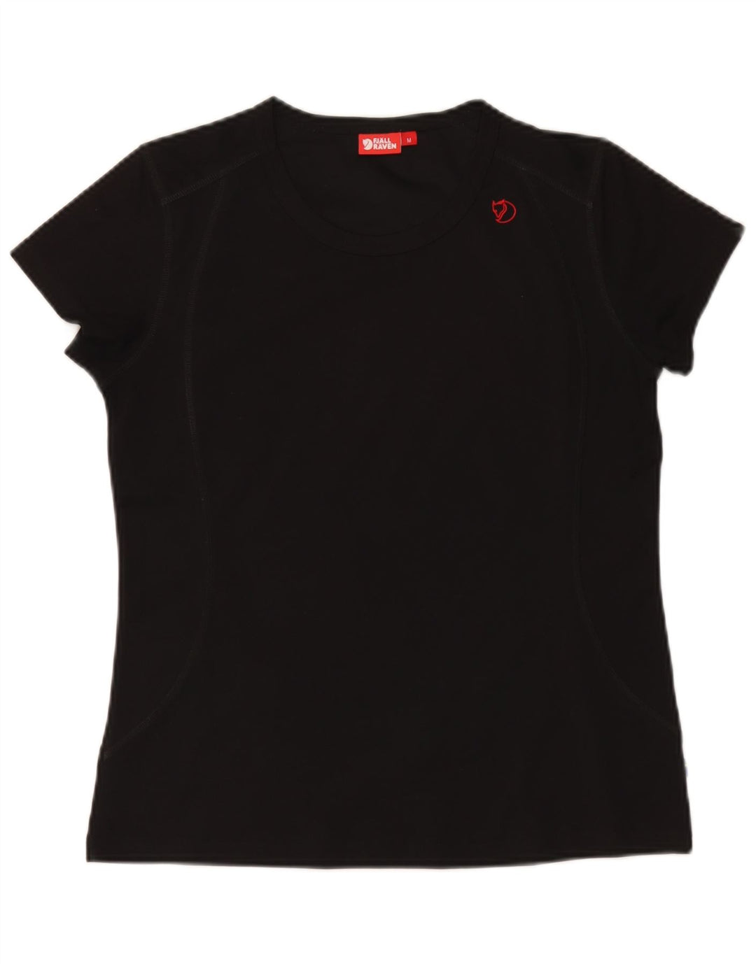 Fjall Raven Womens T-Shirt Top UK 14 Medium Black Polyester