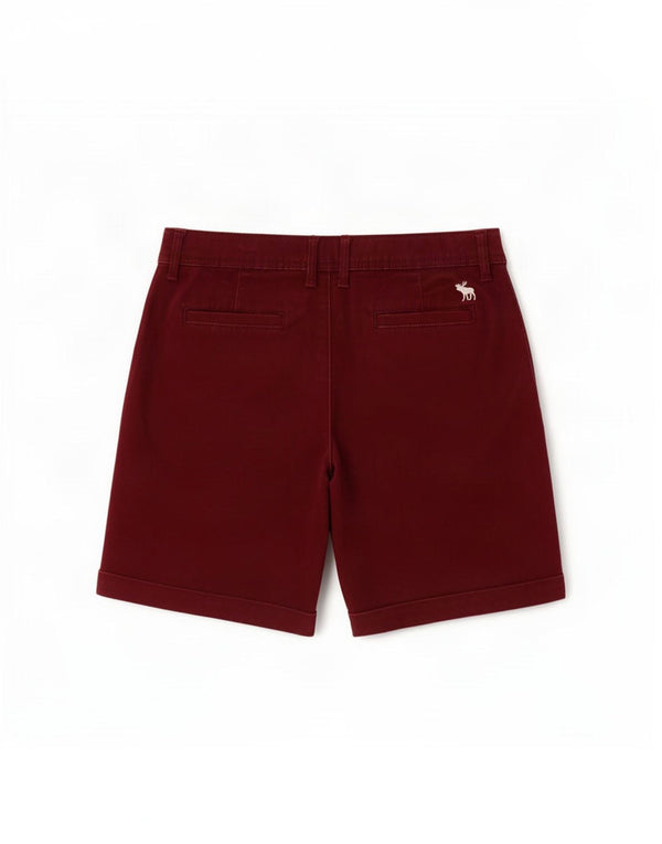 Abercrombie & Fitch Chino Shorts til kvinder US 4 Small W27 Bourgogne bomuld