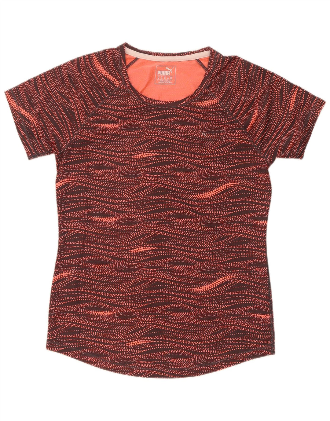 Puma T-shirt à motif abstrait pour femme UK 12 Medium Multicolore