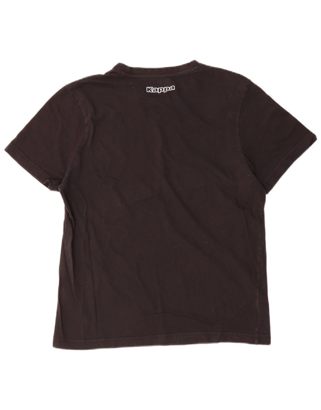 Kappa Mens Graphic T-Shirt Top Large Black Cotton