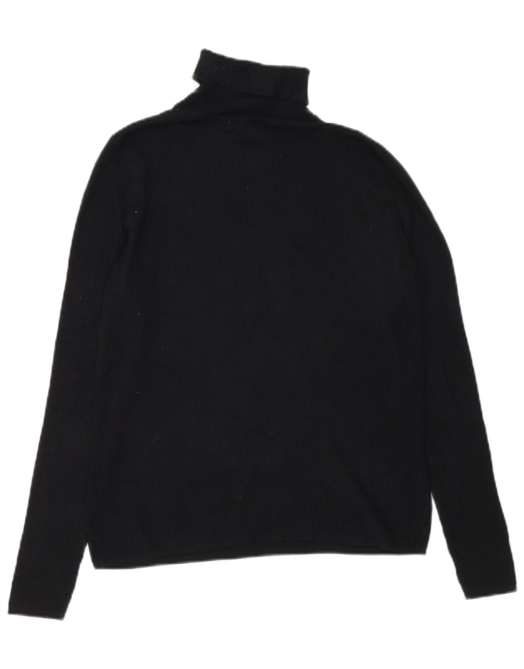 Marks & Spencer Womens Roll Neck Jumper Sweater UK 14 Medium Black Viscose