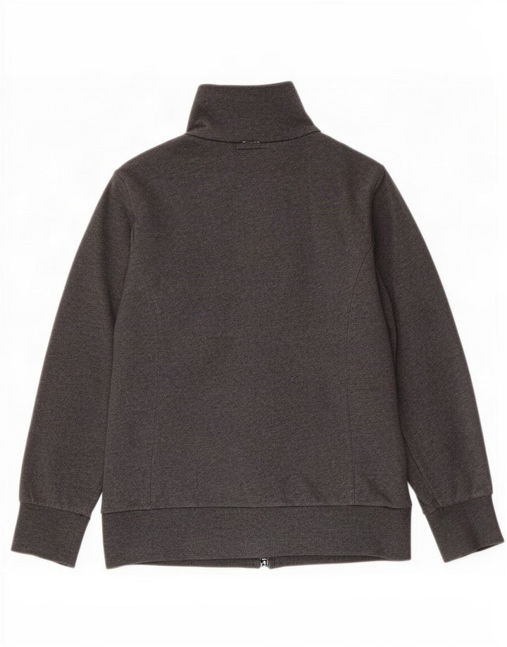 Lotto Damen-Trainingsanzug-Top-Jacke, UK-Größe 44, Größe L, graue Baumwolle
