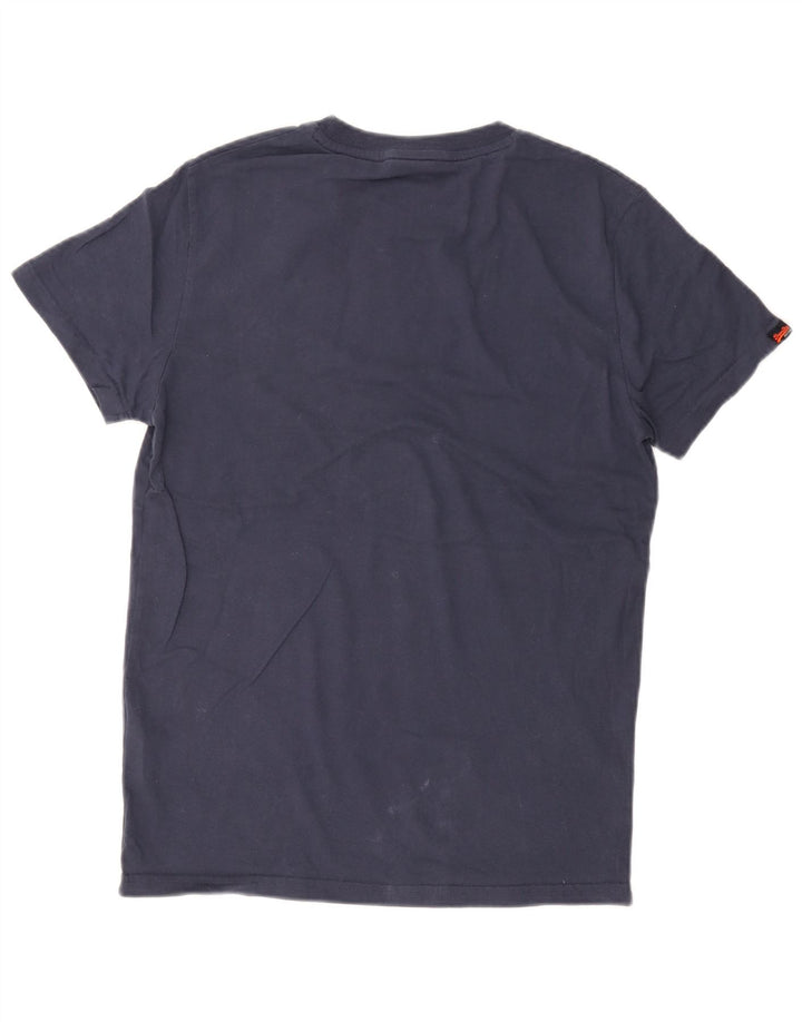 Superdry Herre T-shirt Top Medium Marineblå Bomuld