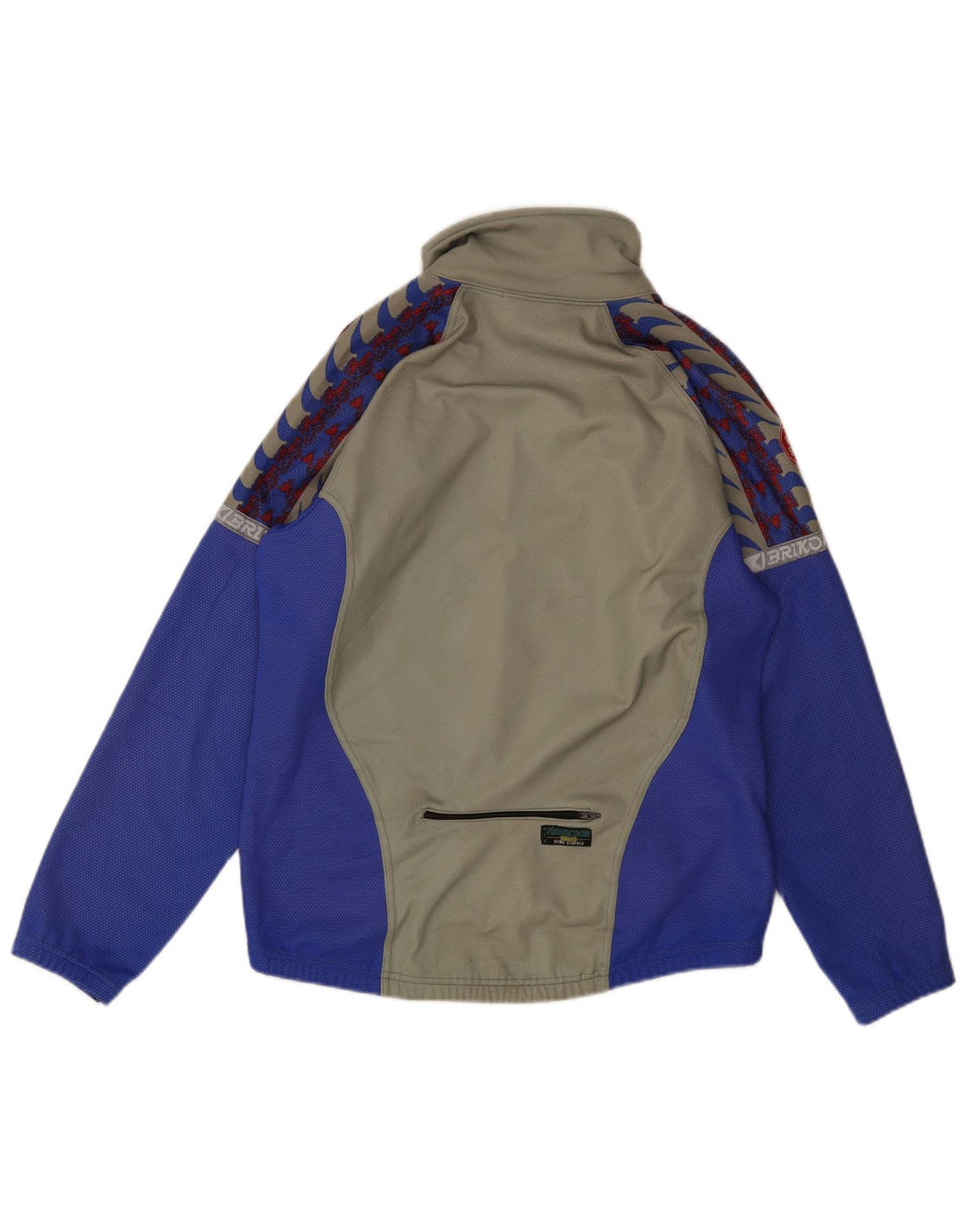 BRIKO Træningsdragt til mænd Topjakke Stor Grå Colourblock Polyester