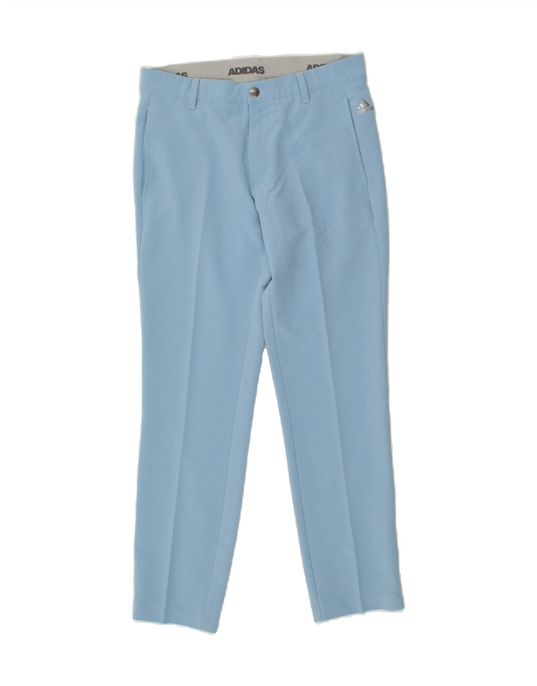 ADIDAS Womens Slim Chino Trousers W30 L32 Blue Polyester Vintage Adidas and Second-Hand Adidas from Messina Hembry 